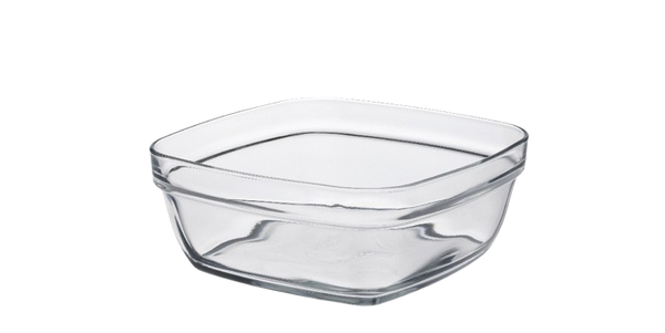 Boîte à repas carrée en verre transp 20 cm Duralex - Kibo