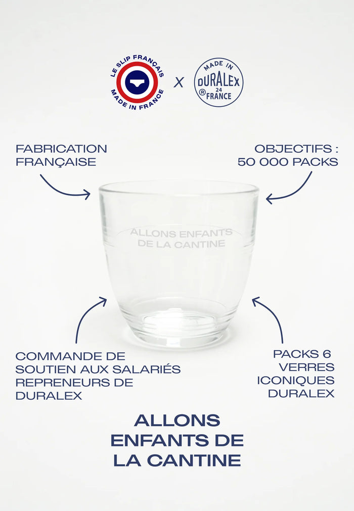 verre gigogne 22cl verre trempé antichoc fabrication française le slip français duralex