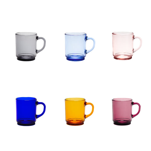 Versailles tasse mug café thé tisane infusion panaché couleurs gris bleu marine rose saphir vermeil prune 26cl 9221MS06